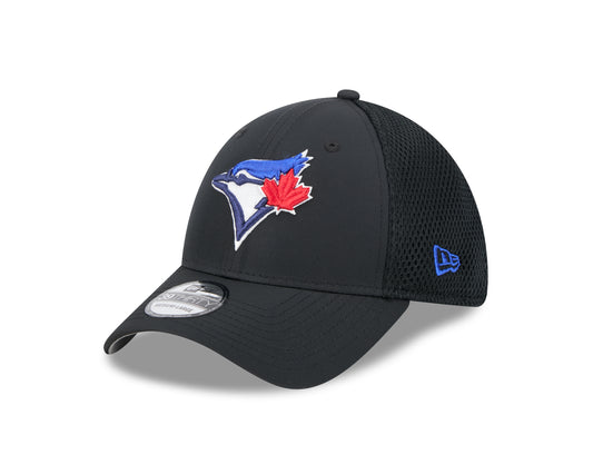 MLB Hat 3930 Team Tone Black Blue Jays