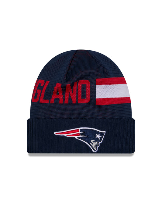 NFL Knit Hat 2024 Sideline Tech Patriots