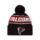 NFL Knit Hat 2024 Cold Weather Sport Knit W/ Pom Falcons