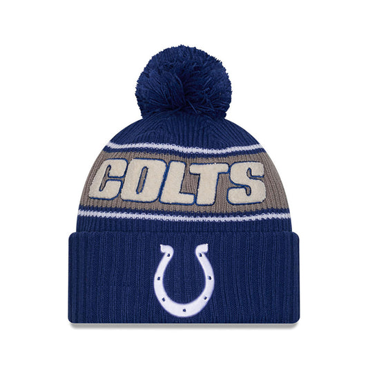 NFL Knit Hat 2024 Cold Weather Sport Knit W/ Pom Colts