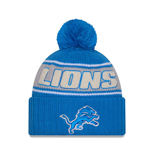 NFL Knit Hat 2024 Cold Weather Sport Knit W/ Pom Lions