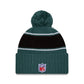 NFL Knit Hat 2024 Cold Weather Sport Knit W/ Pom Eagles