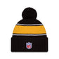 NFL Knit Hat 2024 Cold Weather Sport Knit W/ Pom Steelers