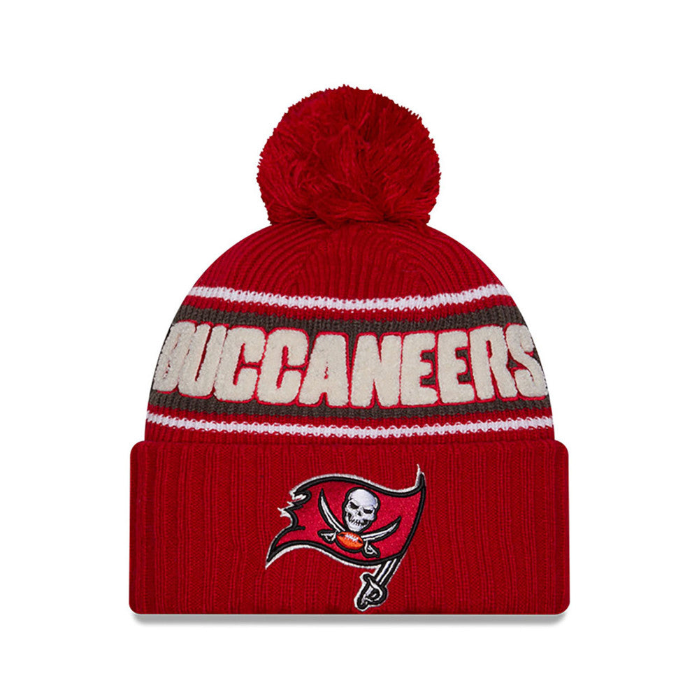 NFL Knit Hat 2024 Cold Weather Sport Knit W/ Pom Buccaneers