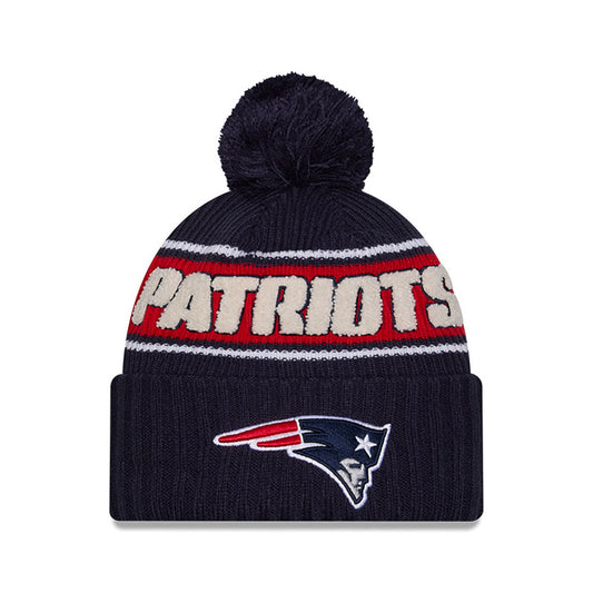 NFL Knit Hat 2024 Cold Weather Sport Knit W/ Pom Patriots