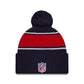 NFL Knit Hat 2024 Cold Weather Sport Knit W/ Pom Patriots