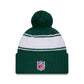 NFL Knit Hat 2024 Cold Weather Sport Knit W/ Pom Jets