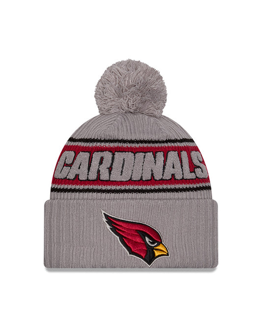 NFL Knit Hat 2024 Cold Weather Sport Knit W/ Pom Grey Cardinals