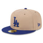 MLB Hat 5950 Cam Two Tone Beige Dodgers