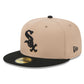 MLB Hat 5950 Cam Two Tone Beige White Sox