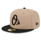 MLB Hat 5950 Cam Two Tone Beige Orioles
