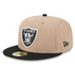 NFL Hat 5950 Cam Two Tone Beige Raiders