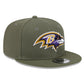 NFL Hat 950 Snapback Olive Green Ravens