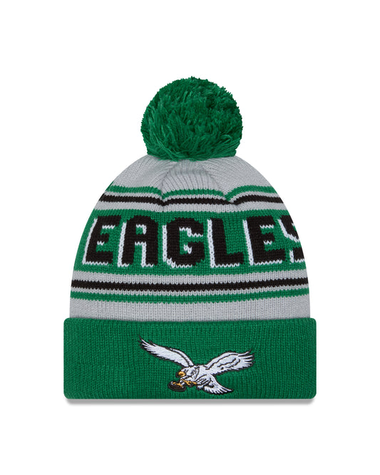 NFL Knit Hat Pom Wordmark Heritage Eagles
