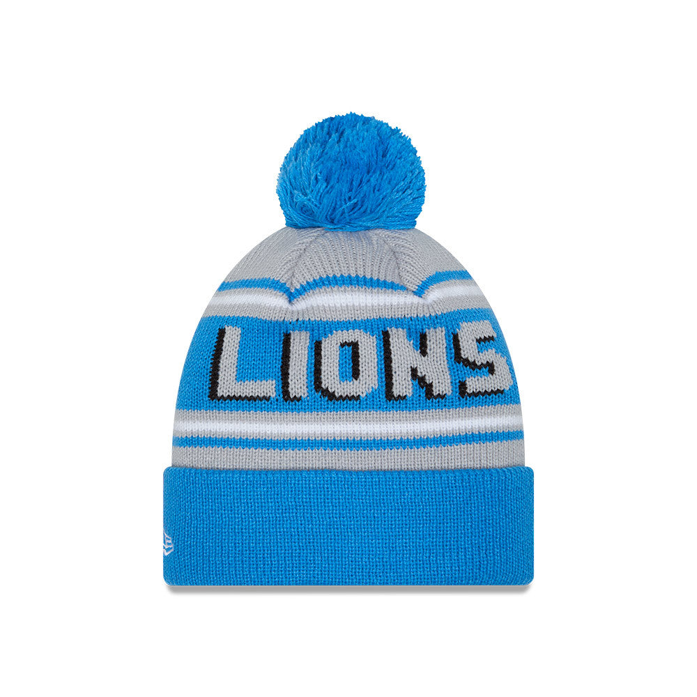 NFL Knit Hat Pom Wordmark Lions