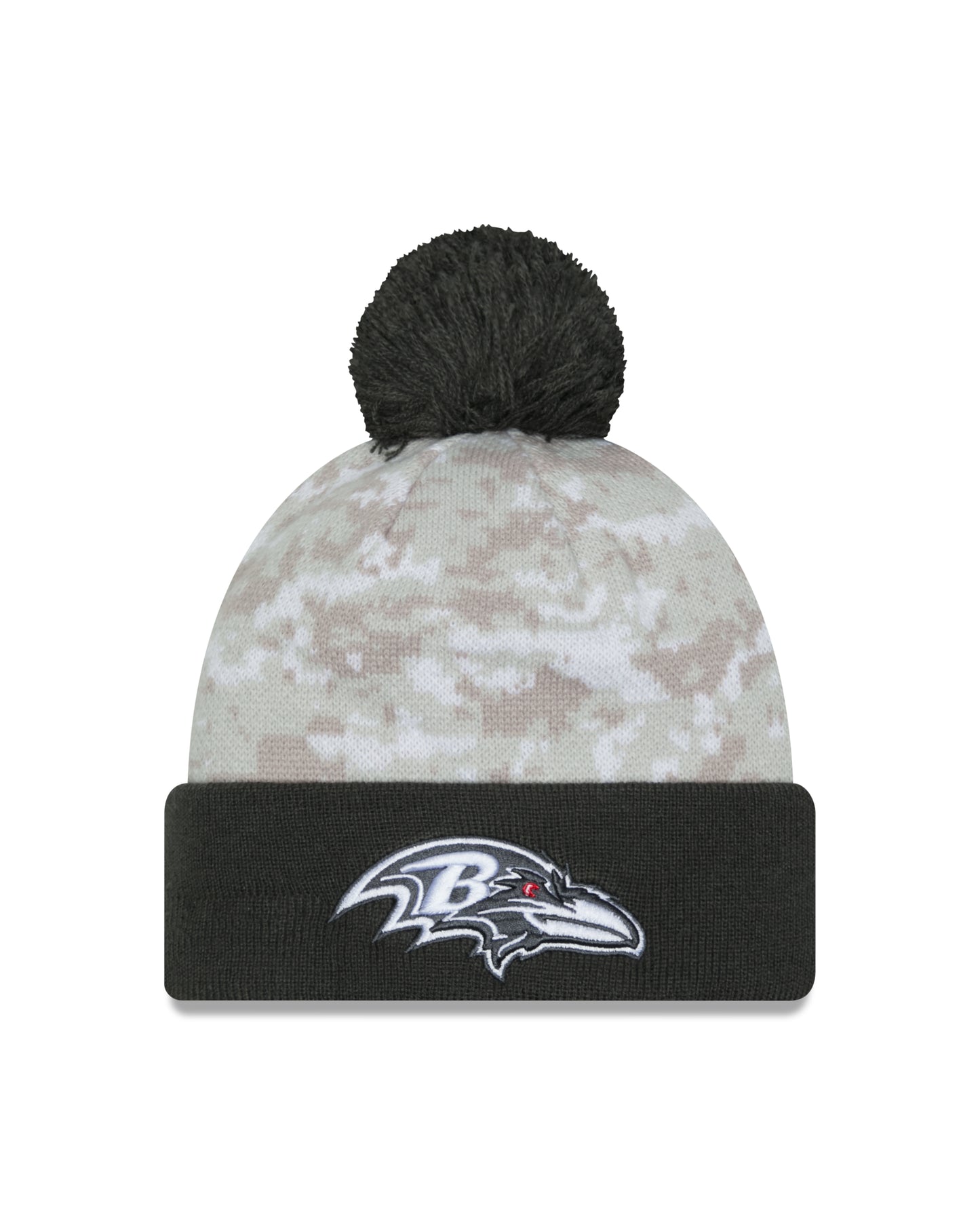 NFL Knit Hat Salute to Service 2024 Ravens