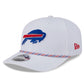 NFL Hat 970 Stretch Snap Multi Rope Bills (White)