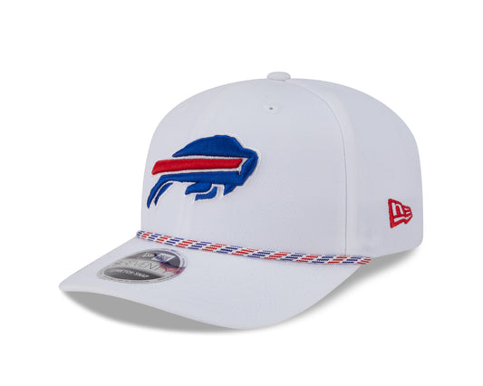 NFL Hat 970 Stretch Snap Multi Rope Bills (White)