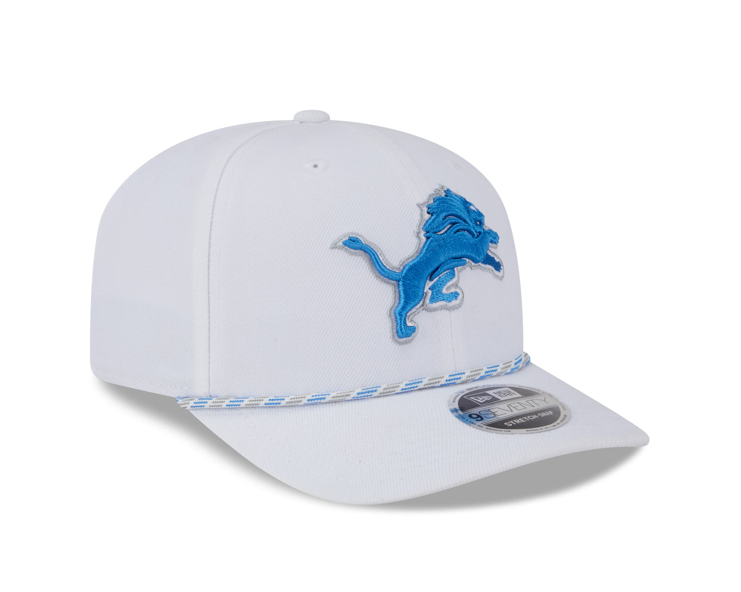 NFL Hat 970 Stretch Snap Multi Rope Lions (White)
