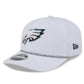 NFL Hat 970 Stretch Snap White Multi Rope Eagles