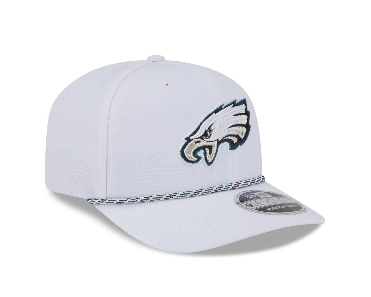 NFL Hat 970 Stretch Snap White Multi Rope Eagles