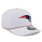 NFL Hat 970 Stretch Snap White Multi Rope Patriots