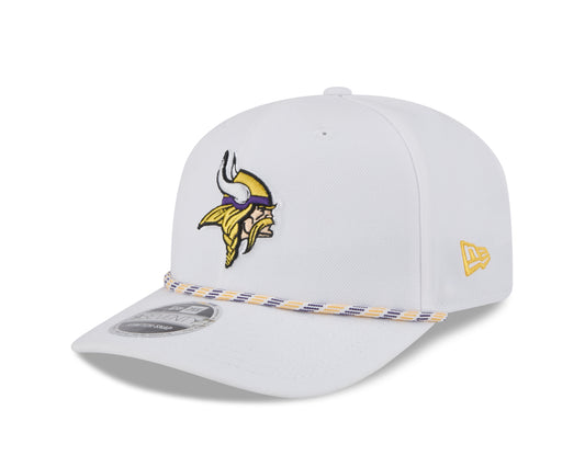 NFL Hat 970 Stretch Snap White Multi Rope Vikings