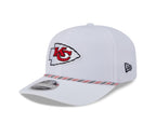NFL Hat 970 Stretch Snap Multi Rope Chiefs (White)