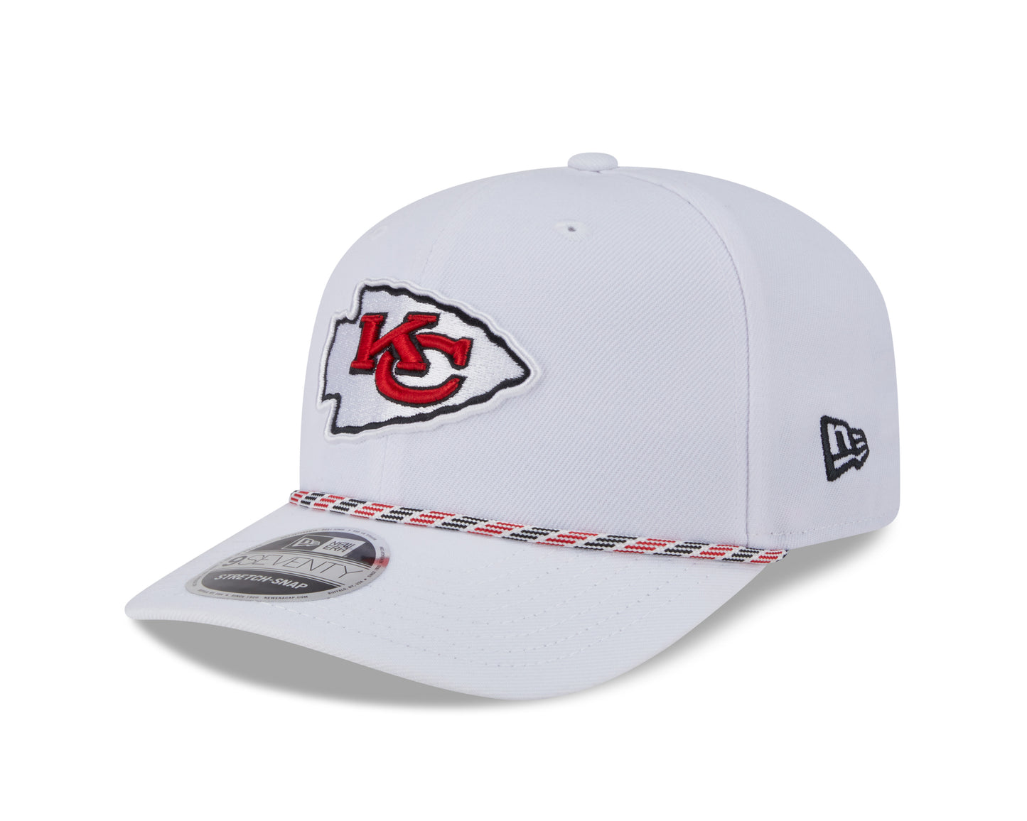 NFL Hat 970 Stretch Snap Multi Rope Chiefs (White)