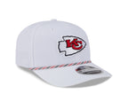 NFL Hat 970 Stretch Snap Multi Rope Chiefs (White)