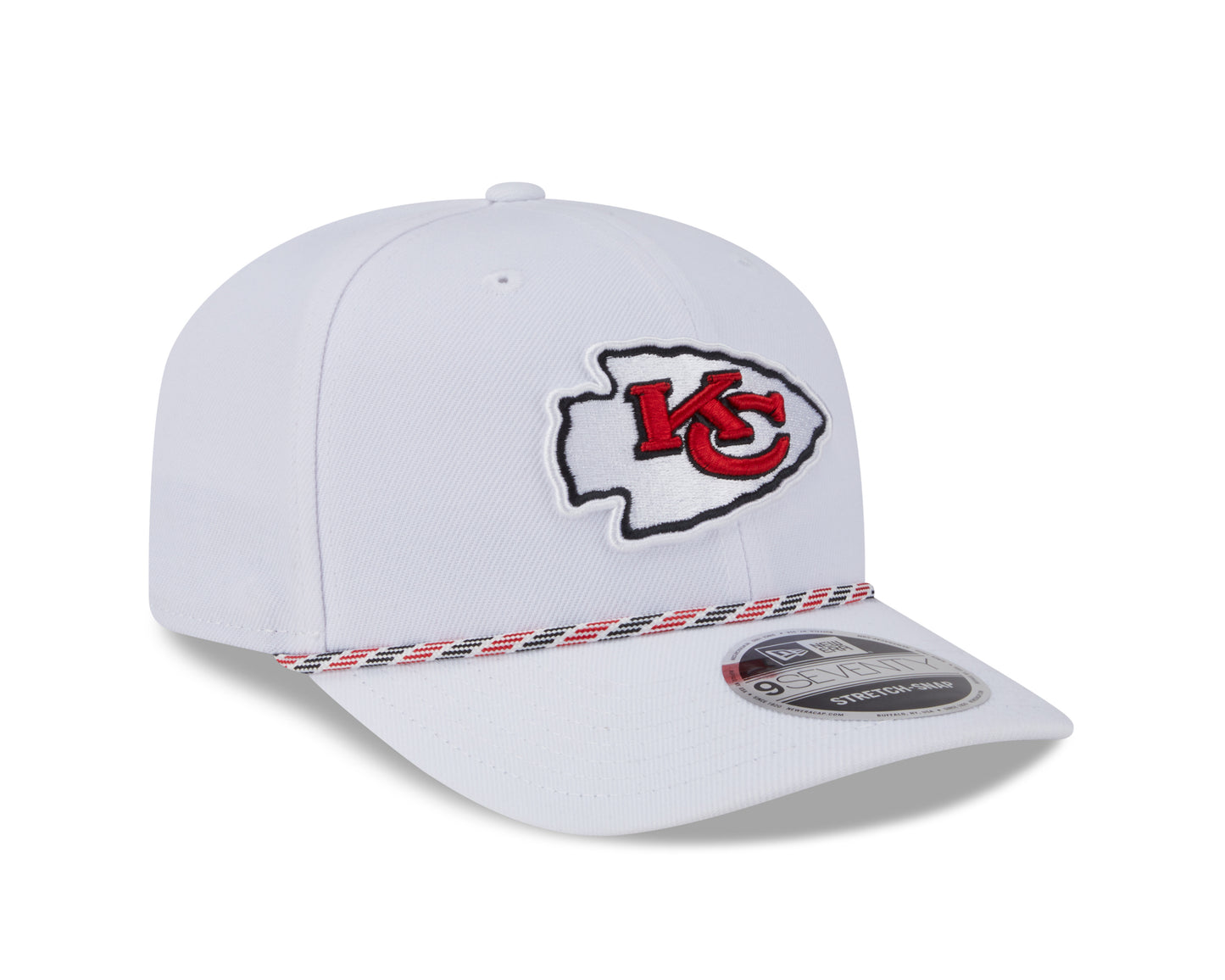 NFL Hat 970 Stretch Snap Multi Rope Chiefs (White)