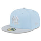 MLB Hat 5950 Snapback 2025 Color Pack 2T Baby Blue & Grey Yankees