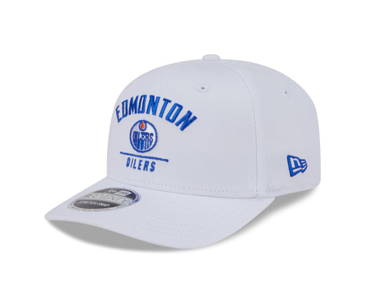 NHL Hat 970 Stretch Snap White Oilers