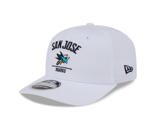 NHL Hat 970 Stretch Snap White Sharks