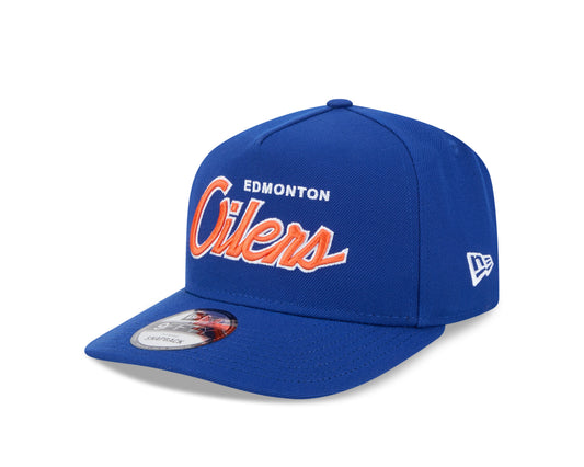 NHL Hat 950 Snapback A-Frame Script Oilers