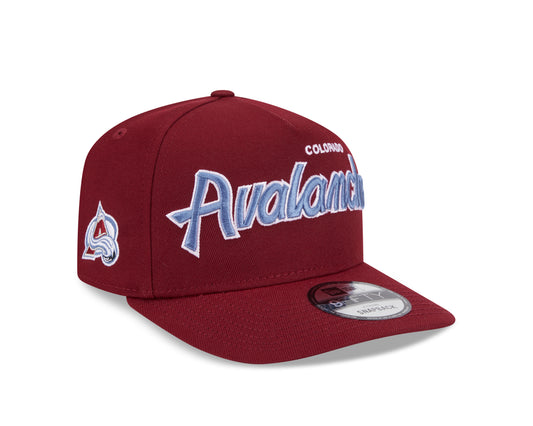 NHL Hat 950 Snapback A-Frame Script Avalanche