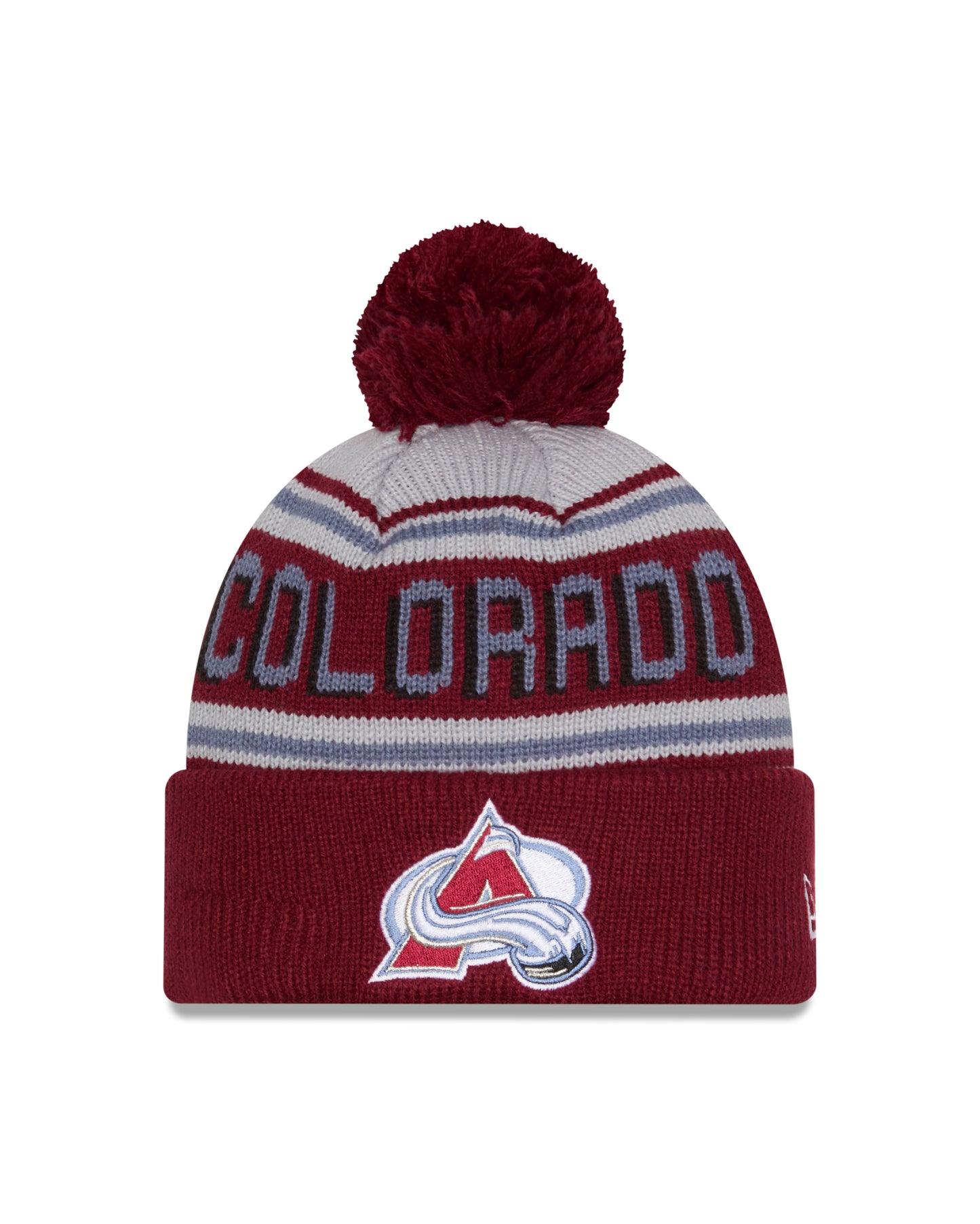 NHL Knit Hat Pom Wordmark Avalanche