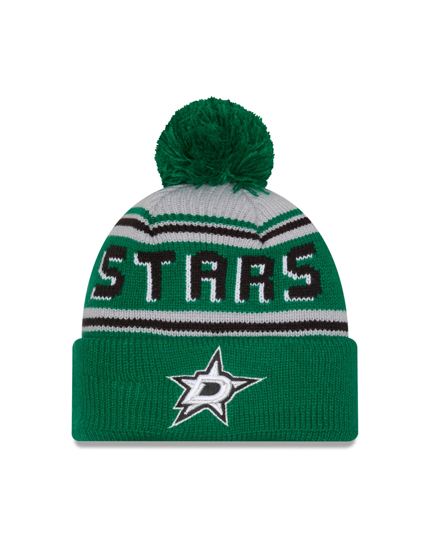 NHL Knit Hat Pom Wordmark Stars