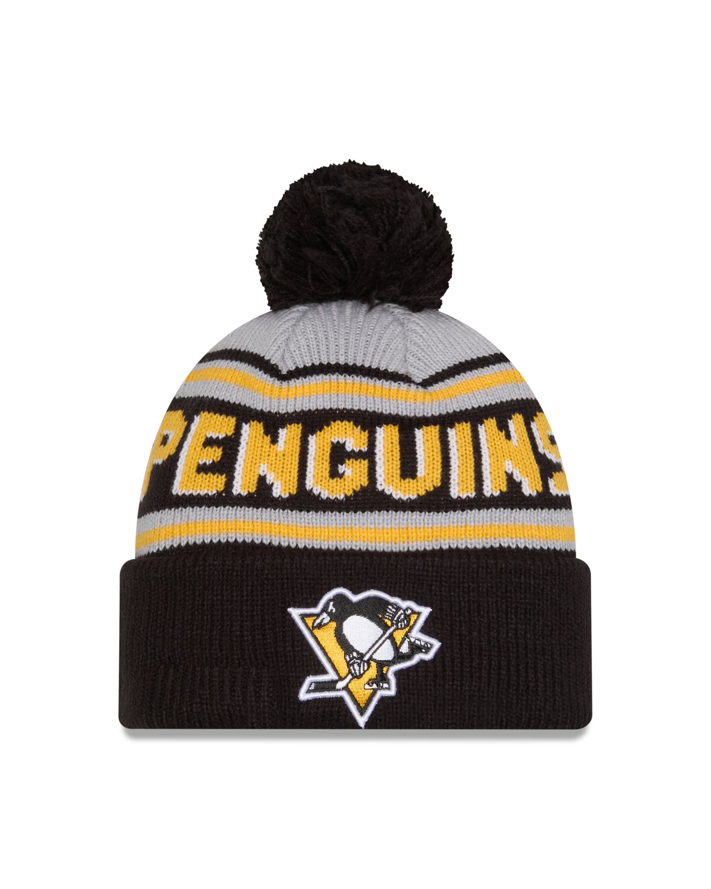 NHL Knit Hat Pom Wordmark Penguins