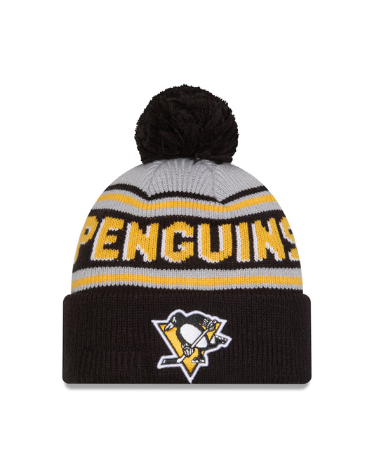 NHL Knit Hat Pom Wordmark Penguins