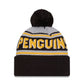 NHL Knit Hat Pom Wordmark Penguins