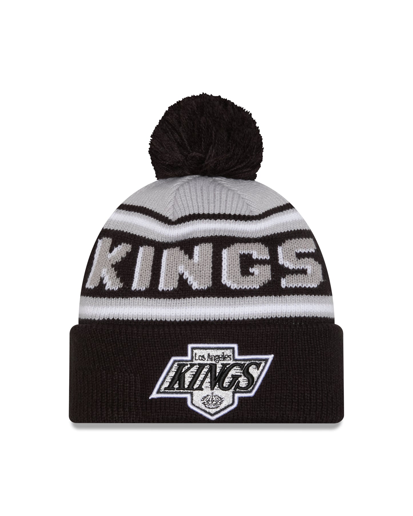 NHL Knit Hat Pom Wordmark Kings