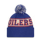 NHL Knit Hat Retro with Pom Oilers