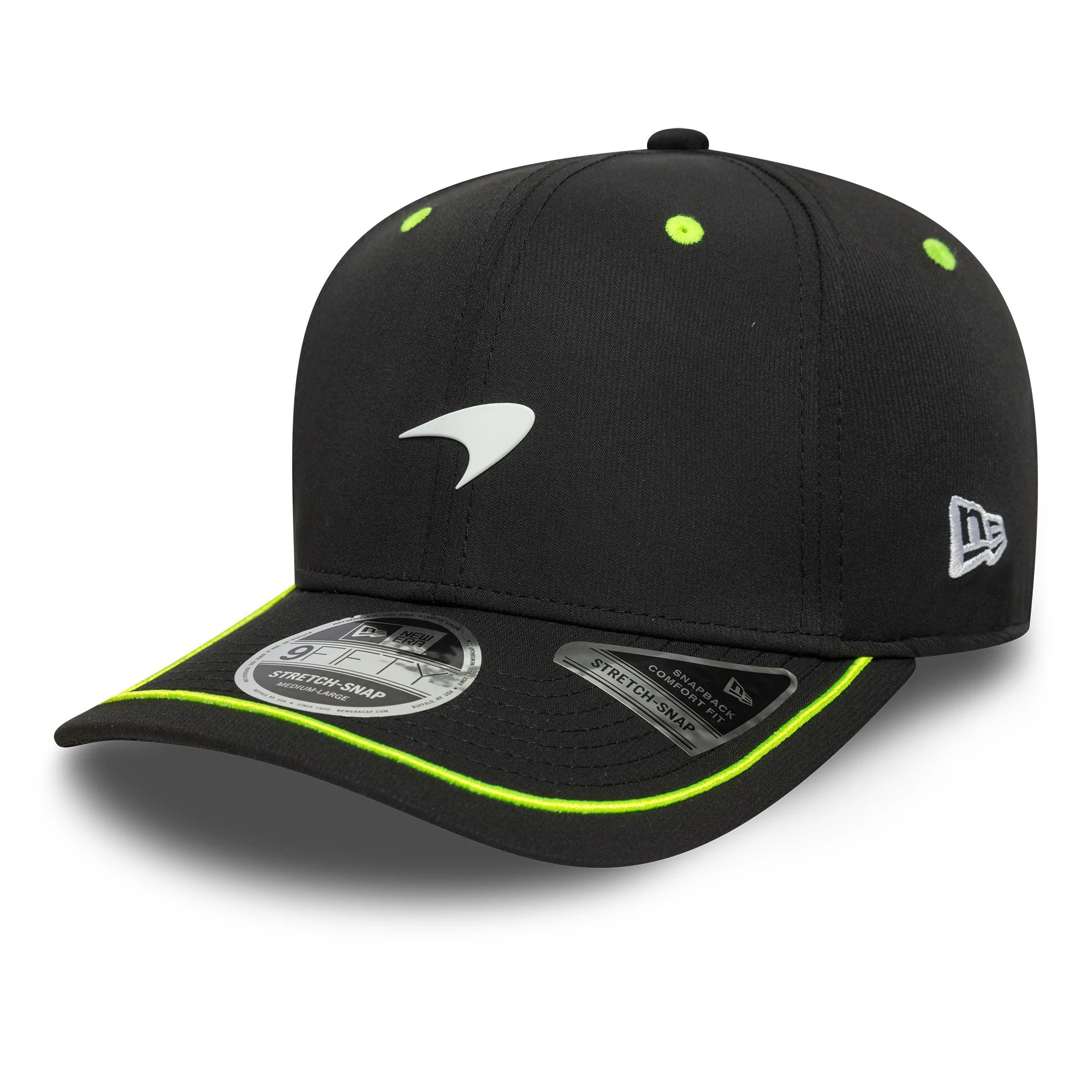 F1 Hat 950 Stretch Snap Snapback Hat Pop Neon McLaren Racing