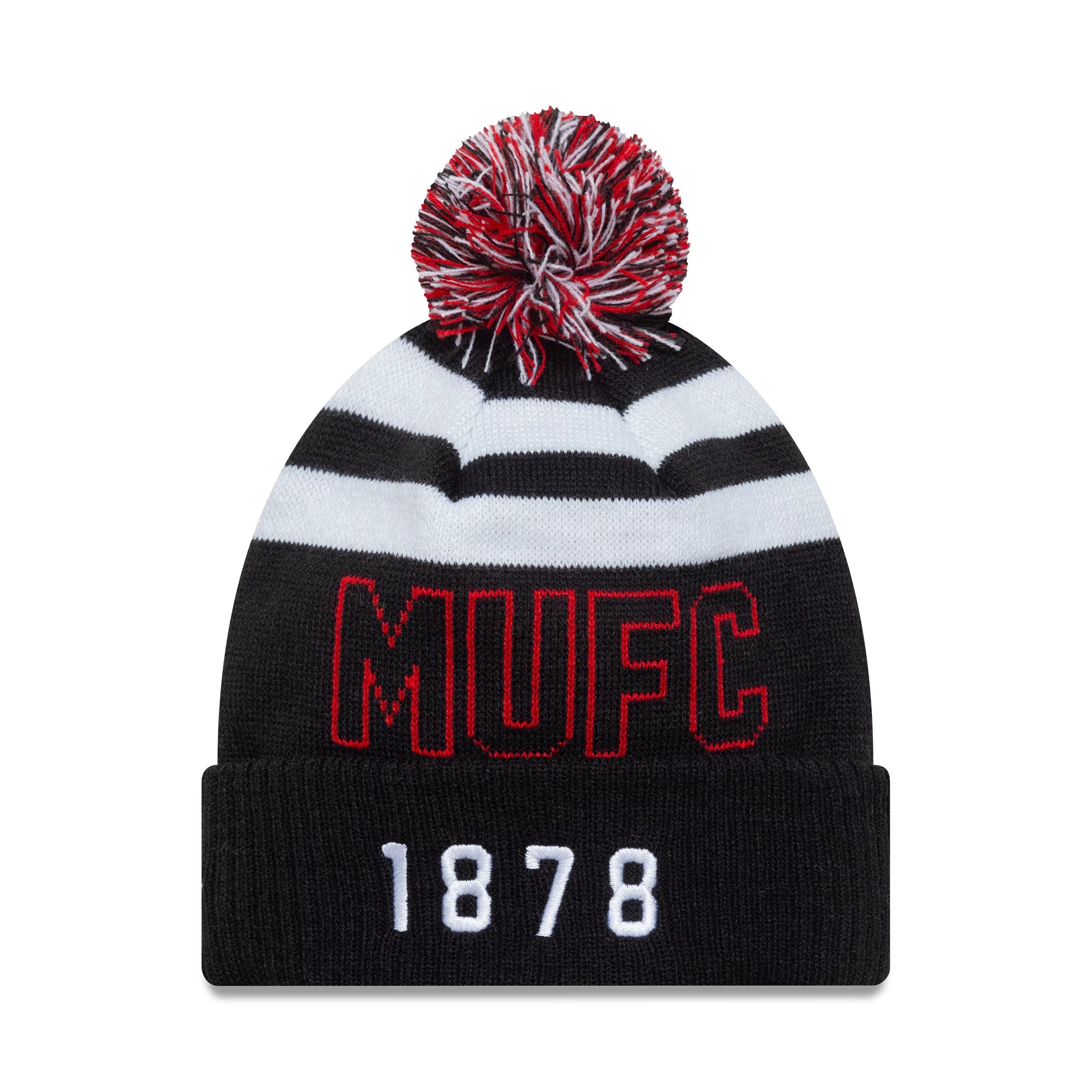 EPL Knit Hat Sport Beanie Cuff Pom Manchester United F.C.