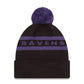 NFL Knit Hat Pom 2T Text Ravens