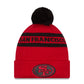 NFL Knit Hat Pom 2T Text 49ers