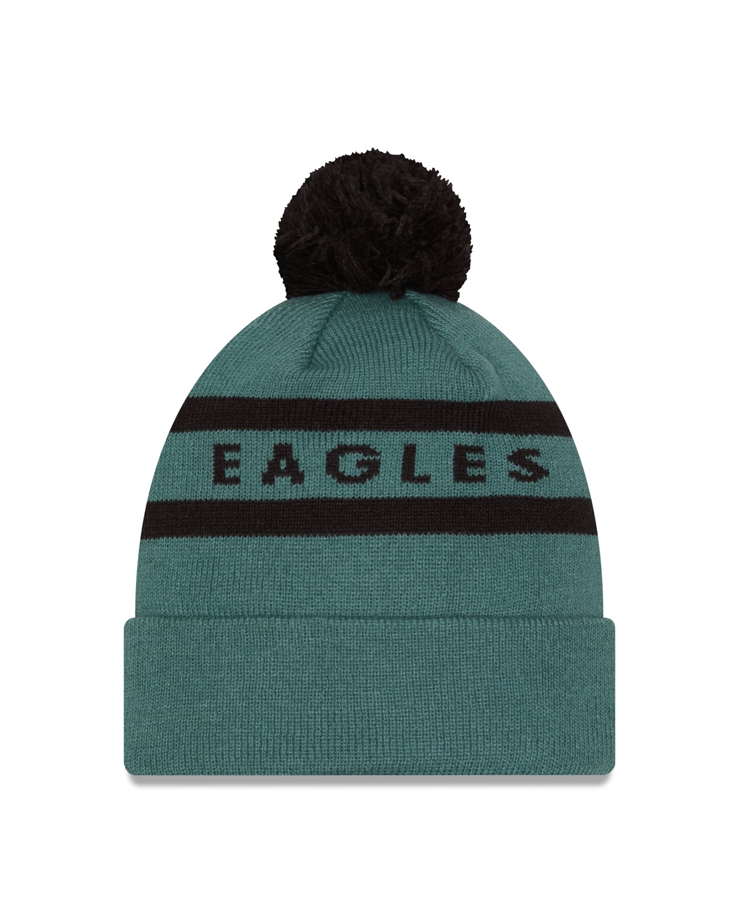 NFL Knit Hat Pom 2T Text Eagles