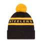 NFL Knit Hat Pom 2T Text Steelers