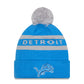 NFL Knit Hat Pom 2T Text Lions